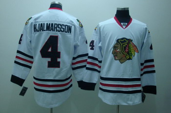 Chicago Blackhawks 4 hjalmarsson white Jerseys