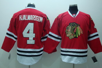 Chicago Blackhawks 4 hjalmarsson red  Jerseys