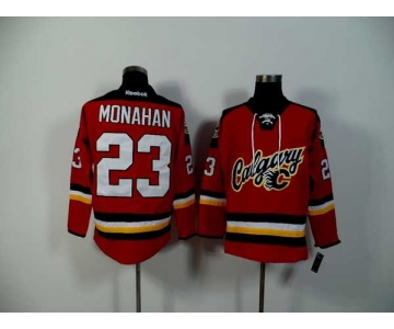 nhl jerseys calgary flames 23 monahan red[2015 new]