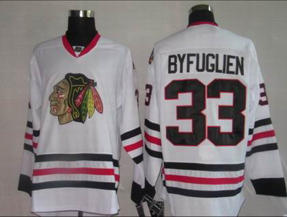 Chicago Blackhawks #33 Byfuglien white