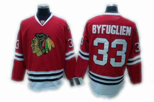 Chicago Blackhawks #33 BYFUGLIEN Jerseys red