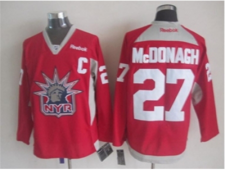 NHL New York Rangers 27 Ryan McDonagh red Jerseys