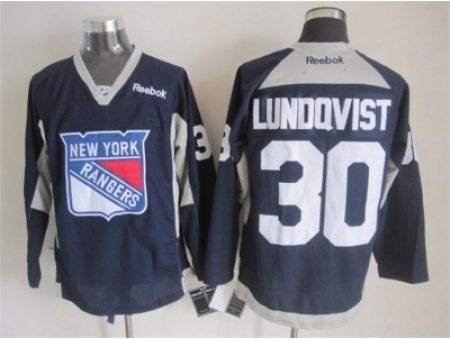 NHL New York Rangers 30 Henrik Lundqvist Dark Blue Jerseys