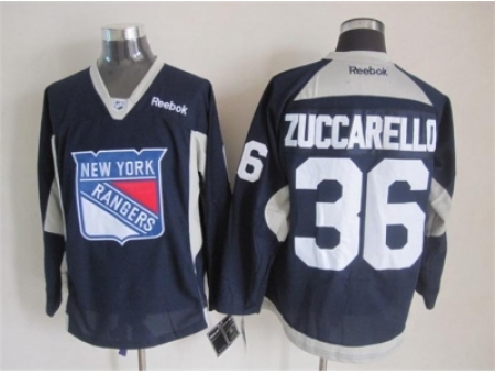 NHL New York Rangers 36 Mats Zuccarello Dark Blue Jerseys