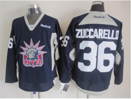 NHL New York Rangers 36 Mats Zuccarello Dark Blue