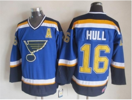 NHL St.Louis Blues #16 Brett Hull blue jerseys