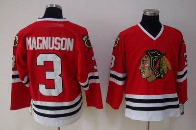 Chicago Blackhawks #3 Keith Magnuson Red CCM red Jersey