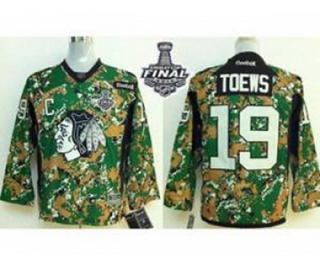 youth nhl jerseys chicago blackhawks #19 toews camo[2015 stanley cup]