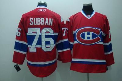 Montreal Canadiens #76 P.K. Subban red Jerseys