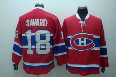 Montreal Canadiens #18 Serge Savard Robinson CCM red Jerseys