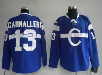 hockey Montreal Canadiens #13 CAMMALLERI blue Jersey