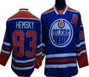 RBK Edmonton Oilers #83 HEMSKY jerseys blue