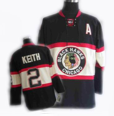 Chicago Blackhawks New Third jerseys #2 Duncan Keith black