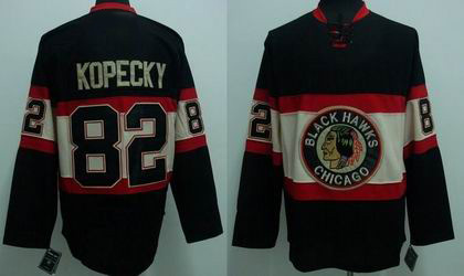 Chicago Blackhawks #82 Tomas Kopecky black jersey