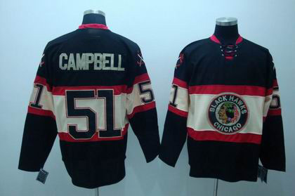 Chicago Blackhawks #51 CAMPBELL black NEW Third jersey