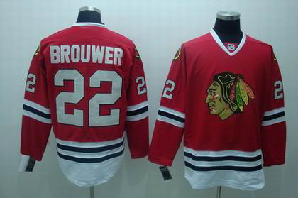 Chicago Blackhawks #22 brouwer red jerseys