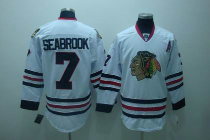 Chicago Blackhawks #7 Brent Seabrook white Jerseys