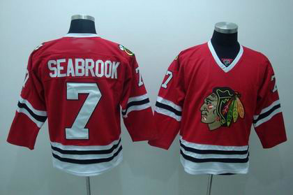 Chicago Blackhawks #7 Brent Seabrook red Jerseys