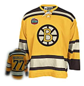 Boston Bruins 77 BOURQUE 2010 Winter Classic Premier Jersey yellow