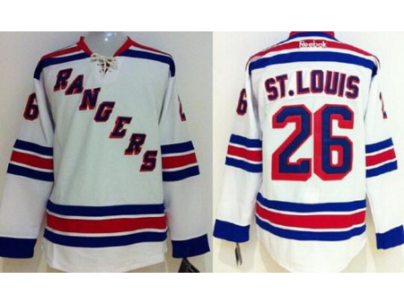 Kids New York Rangers #26 Martin St.Louis White NHL Jerseys