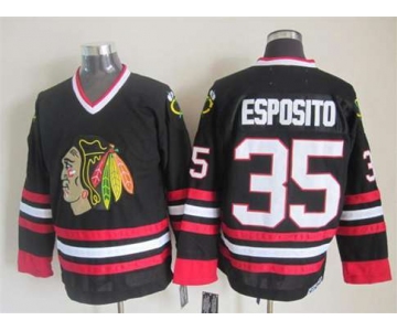 nhl jerseys chicago blackhawks 35 esposito black[2015 new]