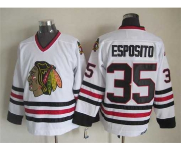 nhl jerseys chicago blackhawks 35 esposito white[2015 new]