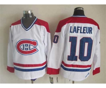 nhl jerseys montreal canadiens 10 lafleur white[2015 new]