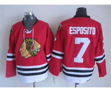 nhl jerseys chicago blackhawks 7 esposito red[m&n][esposito]