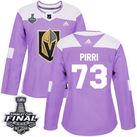 womens brandon pirri vegas golden knights jersey purple adidas 73 nhl 2018 stanley cup final authent