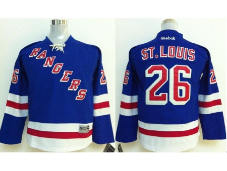 Kids New York Rangers #26 Martin St.Louis Blue NHL Jerseys