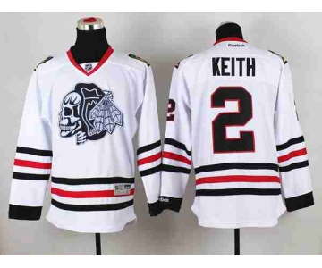 nhl jerseys chicago blackhawks #2 keith white-1[the skeleton head]