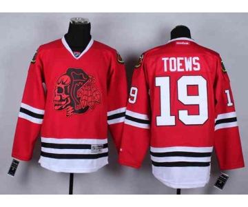 nhl jerseys chicago blackhawks #19 toews red[the skeleton head]