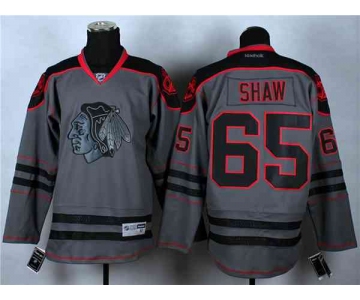 nhl jerseys chicago blackhawks #65 shaw grey