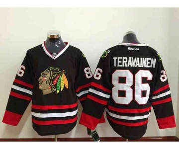 nhl jerseys chicago blackhawks #86 teravainen black