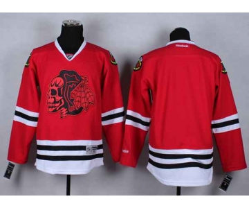 nhl jerseys chicago blackhawks blank red[the skeleton head]