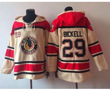 nhl jerseys chicago blackhawks #29 bickell red-cream[pullover hooded sweatshirt]