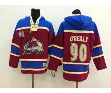 nhl jerseys colorado avalanche #90 oreilly red-blue[pullover hooded sweatshirt]