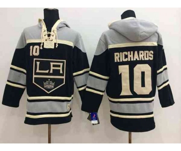 nhl jerseys los angeles kings #10 richards black-grey[pullover hooded sweatshirt]