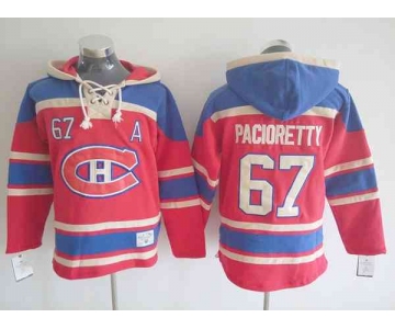 nhl jerseys montreal canadiens #67 pacioretty blue-red[pullover hooded sweatshirt][patch A]