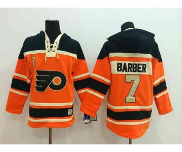 nhl jerseys philadelphia flyers #7 barber orange-black[pullover hooded sweatshirt]