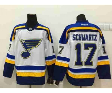 nhl jerseys st. louis blues #17 schwartz white