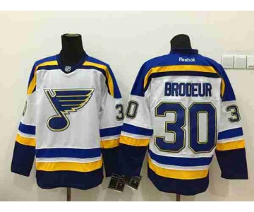 nhl jerseys st. louis blues #30 brodeur white