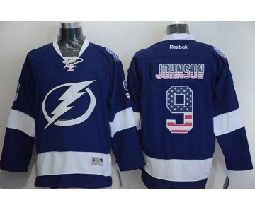 nhl jerseys tampa bay lightning #9 johnson blue[national flag version][johnson]