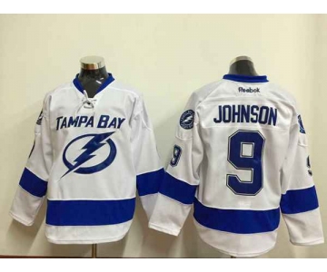 nhl jerseys tampa bay lightning #9 johnson white[johnson]