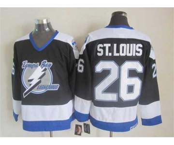 nhl jerseys tampa bay lightning #26 st.louis balck[2015 new]