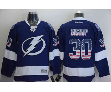 nhl jerseys tampa bay lightning #30 bishop blue[national flag version]