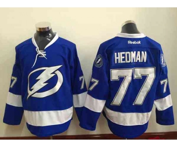 nhl jerseys tampa bay lightning #77 hedman blue