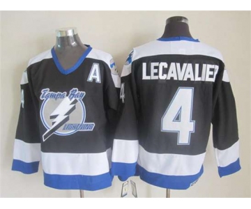 nhl tampa bay lightning #4 vincent lecavalier black[patch A]