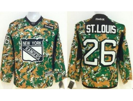 Kids New York Rangers 26 Martin St. Louis Camo NHL Jerseys