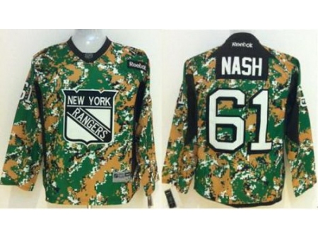 Kids New York Rangers 61 Rick Nash Camo NHL Jerseys